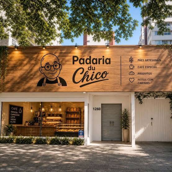 Fachada da nova loja Padaria du Chico na Av. Bagé, 1260, Porto Alegre