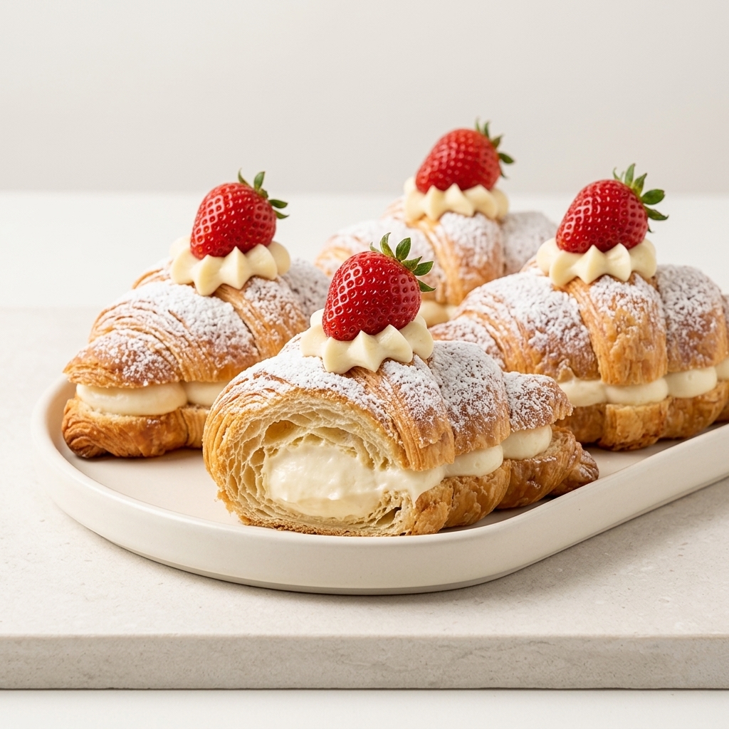Croissant Gigante Ninho, Nutella & Morango